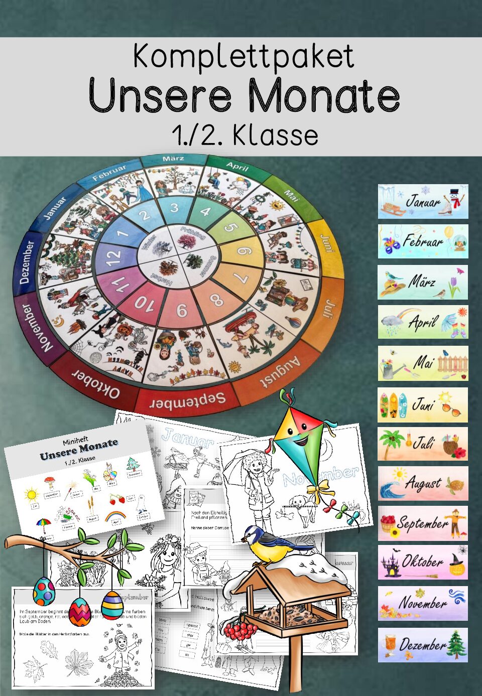 Komplettpaket Unsere Monate 1./2. Klasse