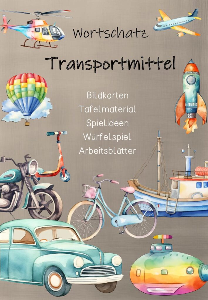 Komplettpaket Wortschatz “Transportmittel”