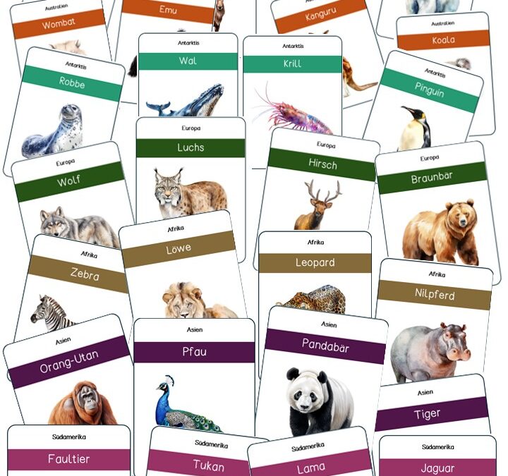 Tiere der Welt – QUARTETT