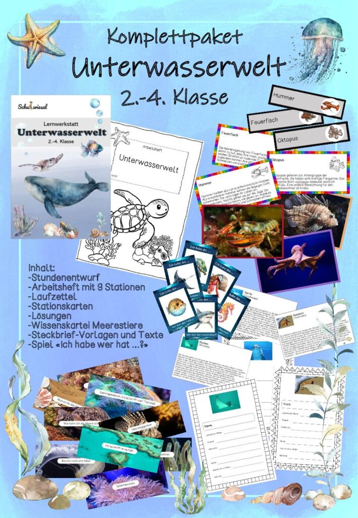 Komplettpaket „Unterwasserwelt“ 2.-4. Klasse
